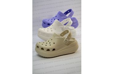 Крокс классик краш сабо белые Crocs Classic Crush Clog White арт. 207521, фото 1