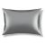 Шелковая наволочка серая размер 50*70 Silk Kiss. Натуральный шелк, фото 2