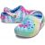 Crocs Classic Lined Tie Dye Clog Powder Blue / Multi Теплые кроксы женские Сабо, фото 2