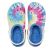 Crocs Classic Lined Tie Dye Clog Powder Blue / Multi Теплые кроксы женские Сабо, фото 3