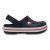 Crocs Crocband Kids Navy — боковий вигляд дитячих сабо темно-синього кольоруCrocs Crocband Kids Navy — передня частина дитячих сабо