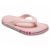 Crocs Bayaband Flip Petal Pink — женские шлёпанцы розового цвета, вид спереди, оригинал
