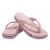Пара Crocs Bayaband Flip Petal Pink — женские пудрово-розовые шлёпанцы Crocs, оригинал