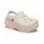 Crocs Bella Clog Bone — женские бежевые сабо на платформе, вид спереди, оригинал