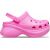 Женские кроксы Crocs Classic Bae Electric Pink — вид сбоку