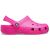 Crocs Classic Kids Clog Pink — боковий вигляд рожевих дитячих сабо