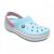 Кроксы Crocband Ice Blue с белой подошвой спереди