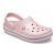 Пудровые оригинальные кроксы Crocs Crocband спереди