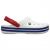 Crocs Crocband White Blue сбоку