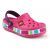 Сабо Crocs LEGO малиновые спереди