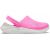Малиновые сабо Crocs LiteRide Electric Pink — вид сбоку