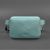 Кожаная женская поясная сумка Dropbag Mini бирюзовая, фото 7