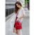 Кожаный женский мини-рюкзак Kylie красный, фото 8