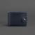 Кожаное портмоне 4.3 темно-синее, фото 5