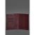 Кожаная обложка для паспорта 2.0 бордовая Краст, фото 2