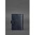 Кожаная обложка для паспорта 5.0 (с окошком) темно-синяя Краст, фото 4