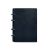 Кожаный блокнот на кольцах (софт-бук) 9.0 с твердой синей обложкой, фото 7