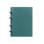 Кожаный блокнот на кольцах (софт-бук) 9.0 с твердой бирюзовой обложкой, фото 6