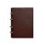 Кожаный блокнот на кольцах (софт-бук) 9.0 с твердой бордовой обложкой, фото 7