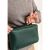 Кожаная поясная сумка Dropbag Maxi зеленая краст, фото 9