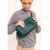 Кожаная поясная сумка Dropbag Maxi зеленая краст, фото 10
