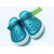Кроксы женские бирюзовые блестящие Сабо Crocs, фото 5