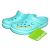 Кроксы женские мятные оригинальные Сабо Crocs, фото 1