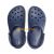 Кроксы женские темно синие с белой платформой Сабо Crocs Crocband Platform Clog, фото 4