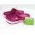 Кроксы женские малиновые блестящие Сабо Crocs, фото 1