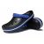 Crocs Crocband II.5  мужские ( крокс крокбенд ) . Кроксы черные с синей шлейкой сабо Крокс, фото 3