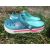 Кроксы женские бирюзовые блестящие Сабо Crocs, фото 3