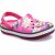 Кроксы женские сабо малиновые с цветами Crocs Crocband Seasonal Graphic Clog - Candy PinkFloral, фото 1