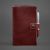 Кожаный блокнот (Софт-бук) 4.0 бордовый Crazy Horse, фото 5