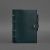 Кожаный блокнот с датированным блоком (Софт-бук) 9.1 зеленый, фото 4