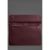 Кожаный чехол-конверт на магнитах для ноутбука Универсальный Бордовый Crazy Horse, фото 2