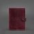 Кожаная обложка-портмоне для военного билета 15.0 бордовая Crazy Horse, фото 4