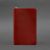 Кожаный блокнот (софт-бук) 8.0 на резинке красный краст, фото 4