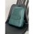 Кожаный женский городской рюкзак на молнии Cooper зеленый краст, фото 1