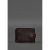 Кожаное портмоне 13.1 зажим с хлястиком темно-коричневый краст, фото 1