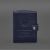 Кожаная обложка-портмоне для военного билета офицера запаса (узкий документ) Синий, фото 8