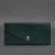 Кожаный  клатч (портмоне) на кнопке 5.0 Зеленый краст, фото 8