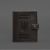 Кожаная обложка-портмоне на паспорт с гербом Украины 25.1 темно-коричневая, фото 7