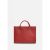 Женская кожаная сумка Fancy A4 красная, фото 3