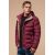 Куртка бордового цвета зимняя на молнии мужская модель 20849, фото 3