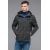 Темно-серая мужская осенне-весенняя ветровка молодежная модель 24242, фото 4