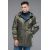 Парка молодежная мужская осенне-весенняя цвета хаки модель 31292, фото 4