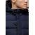 Куртка темно-синего цвета мужская с капюшоном зимняя модель 20180, фото 6
