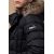 Куртка с капюшоном зимняя мужская черного цвета модель 15335, фото 8