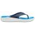 CROCS LiteRide™ Flip Темно синие шлепанцы с белой подошвой, фото 3