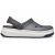 Кроксы серые с белым на толстой подошве Crocband™ Full Force Clog, фото 3